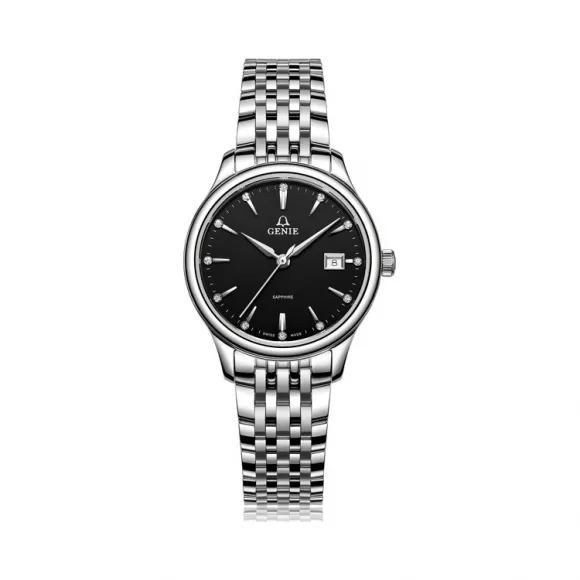 爵尼/Genie 豪志系列 316L精钢 29mm 石英机芯 女表 GNQ-T1832L-QBD
