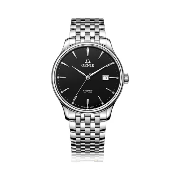 爵尼/Genie 豪志系列 316L精钢 41mm 自动机械机芯 男表 GNQ-T1832M-ABD
