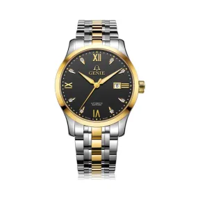 爵尼/Genie 大舵系列 316L精钢 42mm 自动机械机芯 男表 GNQ-T1834M-18KDB