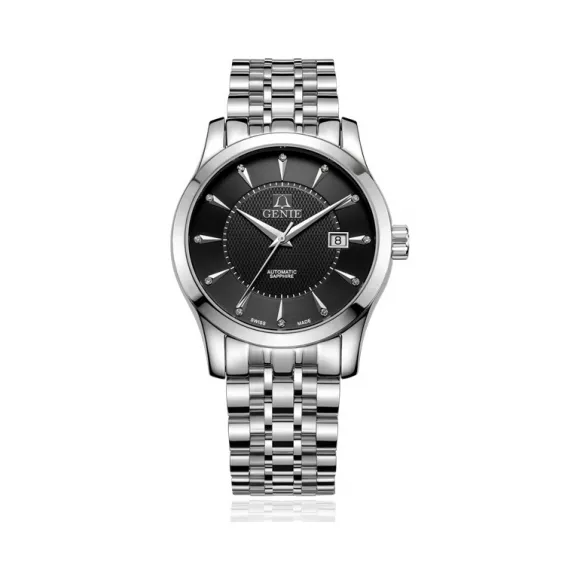 爵尼/Genie 大智系列 316L精钢 41mm 自动机械机芯 男表 GNQ-T1836M-DB