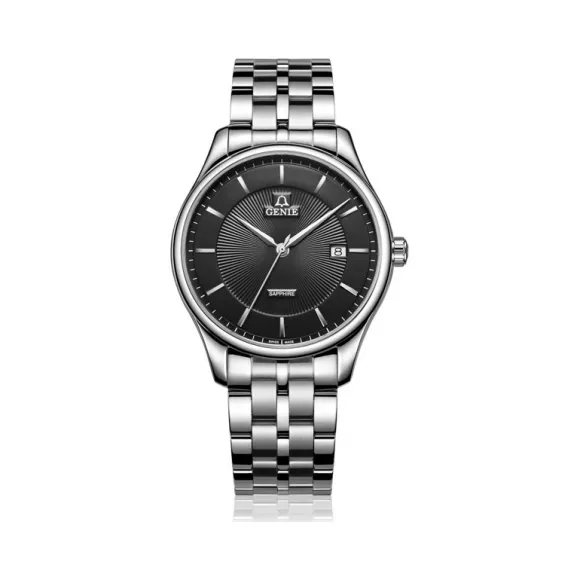 爵尼/Genie 豪仕系列 316L精钢 40mm 石英机芯 男表 GNQ-T1837M-QB