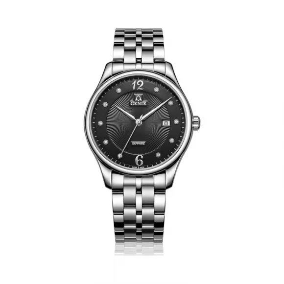 爵尼/Genie 豪仕系列 316L精钢 40mm 石英机芯 男表 GNQ-T1837M-QDB