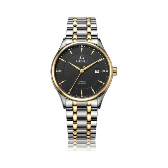 爵尼/Genie 博雅系列 316L精钢 41mm 自动机械机芯 男表 GNQ-T1845M-GB