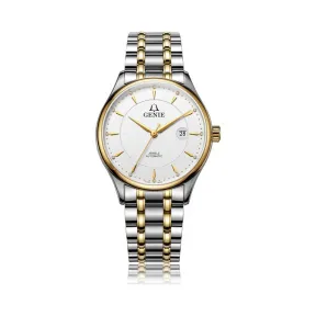 爵尼/Genie 博雅系列 316L精钢 41mm 自动机械机芯 男表 GNQ-T1845M-GW