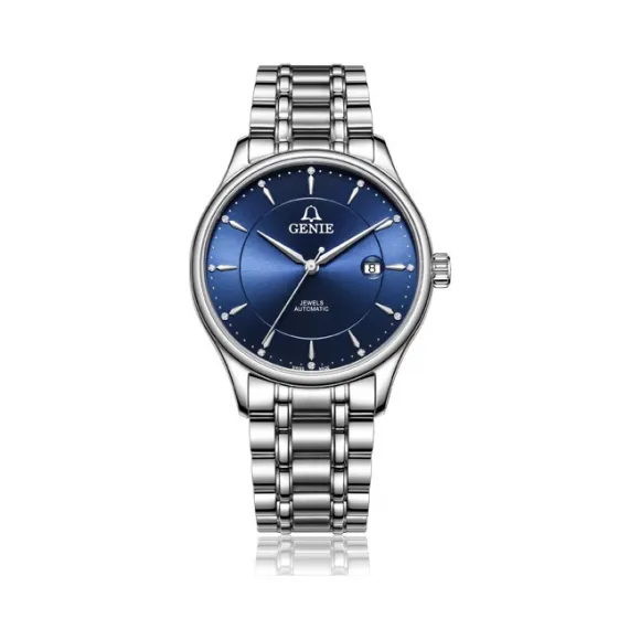 爵尼/Genie 博雅系列 316L精钢 41mm 自动机械机芯 男表 GNQ-T1845M-L