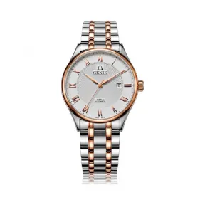 爵尼/Genie 博雅系列 316L精钢 41mm 自动机械机芯 男表 GNQ-T1845M-RW