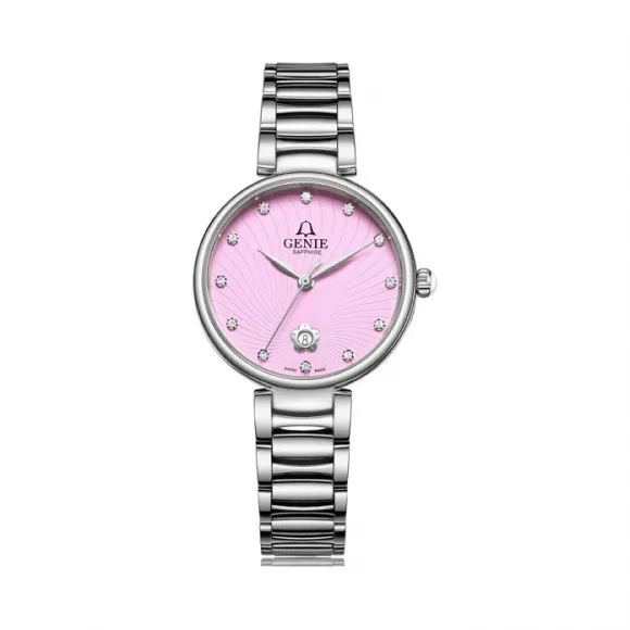 爵尼/Genie 梵之韵系列 316L精钢 30mm 石英机芯 女表 GNQ-T1847L-QWP