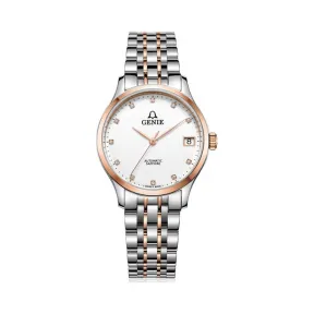 爵尼/Genie 布莱特系列 316L精钢 32mm 自动机械机芯 男表 GNQ-T1850L-ARW
