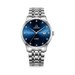 爵尼/Genie 布莱特系列 316L精钢 41mm 自动机械机芯 男表 GNQ-T1850M-AWL
