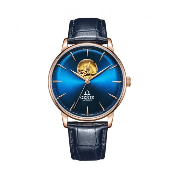 爵尼/Genie 罗贝撒系列 316L精钢 41mm 自动机械机芯 男表 GNQ-T1855M-LARL-H