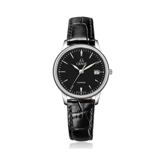 爵尼/Genie 真情系列 316L精钢 28mm 石英机芯 女表 GNQ-T2006L-LB
