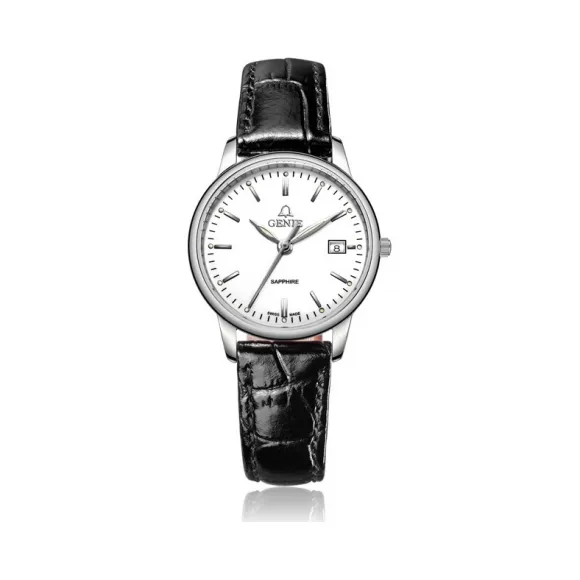 爵尼/Genie 真情系列 316L精钢 28mm 石英机芯 女表 GNQ-T2006L-LW