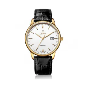 爵尼/Genie 真情系列 316L精钢 39mm 石英机芯 男表 GNQ-T2006M-LG