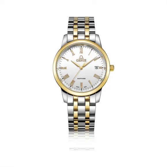 爵尼/Genie 特乐系列 316L精钢 39mm 石英机芯 男表 GNQ-T2008M-G