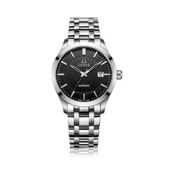 爵尼/Genie 柏斯系列 316L精钢 40mm 石英机芯 男表 GNQ-T2010M-QB