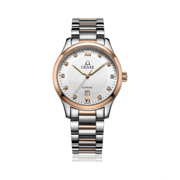 爵尼/Genie 尚美系列 316L精钢 41mm 石英机芯 男表 GNQ-T2012M-DR