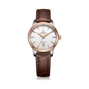 爵尼/Genie 卓林系列 316L精钢 29mm 石英机芯 女表 GNQ-T2014L-LQR