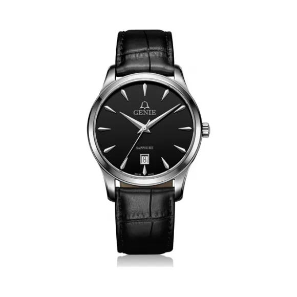 爵尼/Genie 卓林系列 316L精钢 39mm 石英机芯 男表 GNQ-T2014M-LQB