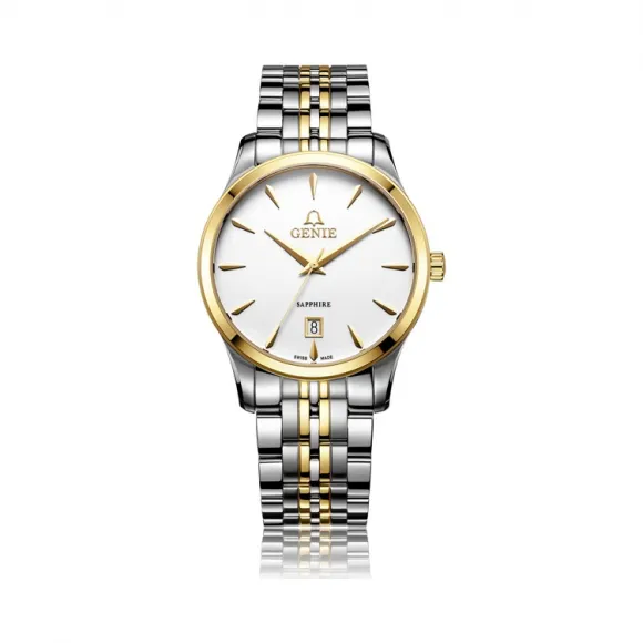 爵尼/Genie 卓林系列 316L精钢 39mm 石英机芯 男表 GNQ-T2014M-QG