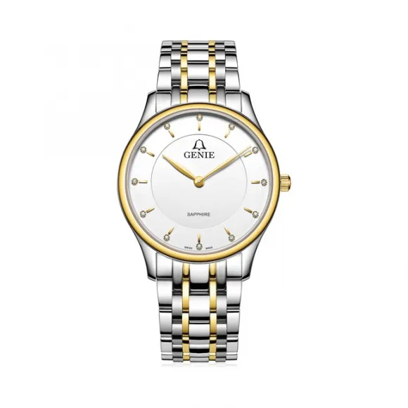 爵尼/Genie 盛致系列 316L精钢 38mm 石英机芯 男表 GNQ-T2015M-QDG