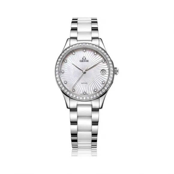 爵尼/Genie 兰惠系列 316L精钢 32mm 石英机芯 女表 GNQ-T2016L-QW