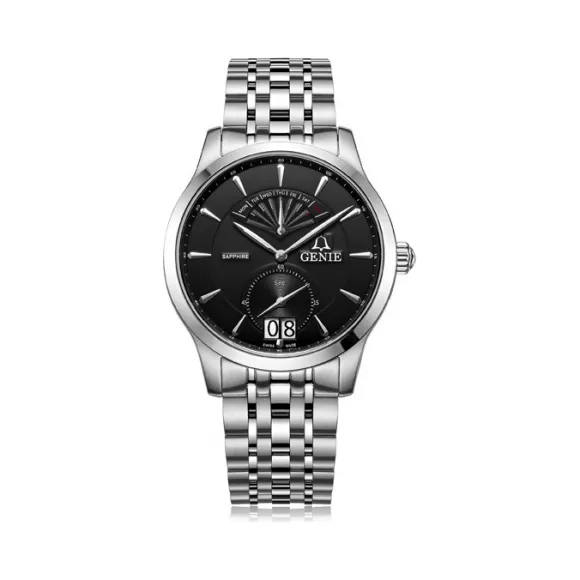 爵尼/Genie 宇航系列 316L精钢 42mm 石英机芯 男表 GNQ-T2021M-QB