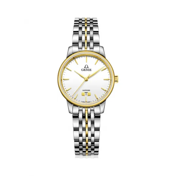 爵尼/Genie 永恒系列 316L精钢 29mm 石英机芯 女表 GNQ-T2023L-GW