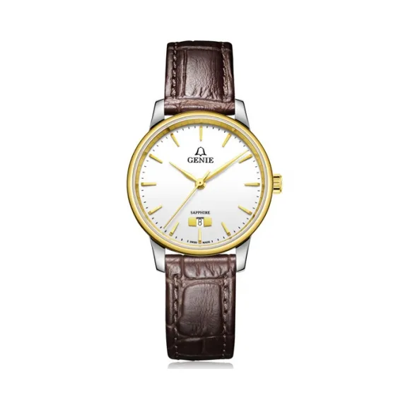 爵尼/Genie 永恒系列 316L精钢 29mm 石英机芯 女表 GNQ-T2023L-LGW