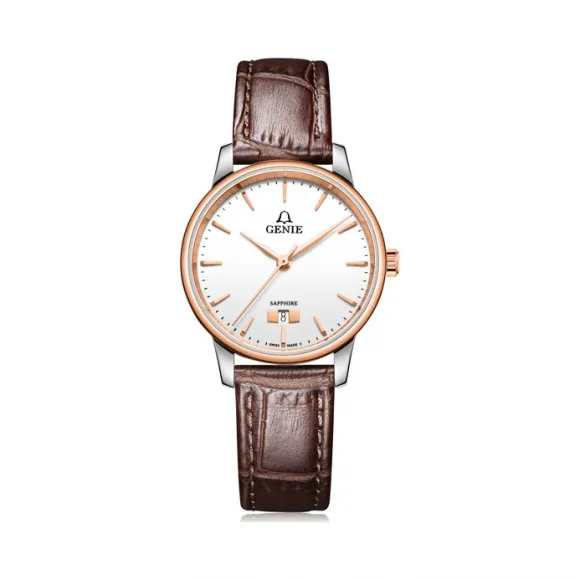 爵尼/Genie 永恒系列 316L精钢 29mm 石英机芯 女表 GNQ-T2023L-LRW