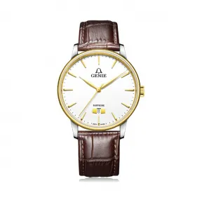 爵尼/Genie 永恒系列 316L精钢 40mm 石英机芯 男表 GNQ-T2023M-LGW
