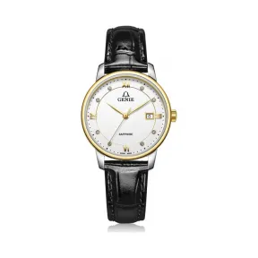 爵尼/Genie 维纳斯系列 316L精钢 29mm 石英机芯 女表 GNQ-T2027L-LGW