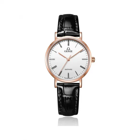 爵尼/Genie 迪特尔系列 316L精钢 29mm 石英机芯 女表 GNQ-T2029L-LQR