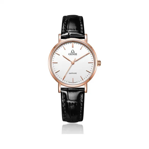 爵尼/Genie 迪特尔系列 316L精钢 29mm 石英机芯 女表 GNQ-T2029L-LQRW