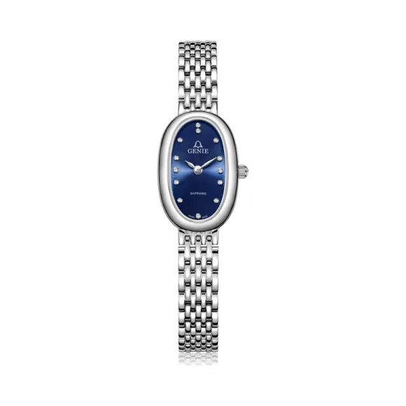 爵尼/Genie 美莱系列 316L精钢 18x33mm 石英机芯 女表 GNQ-T2030L-QWL