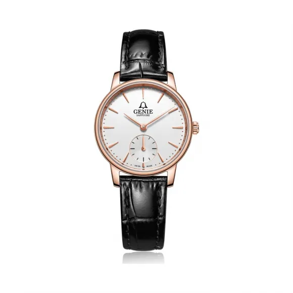 爵尼/Genie 穆尔兹系列 316L精钢 29mm 石英机芯 女表 GNQ-T2032L-LQRW