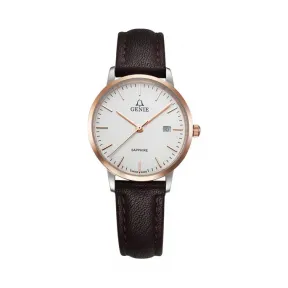 爵尼/Genie 格莱纳系列 316L精钢 29mm 石英机芯 女表 GNQ-T2034L-LQR