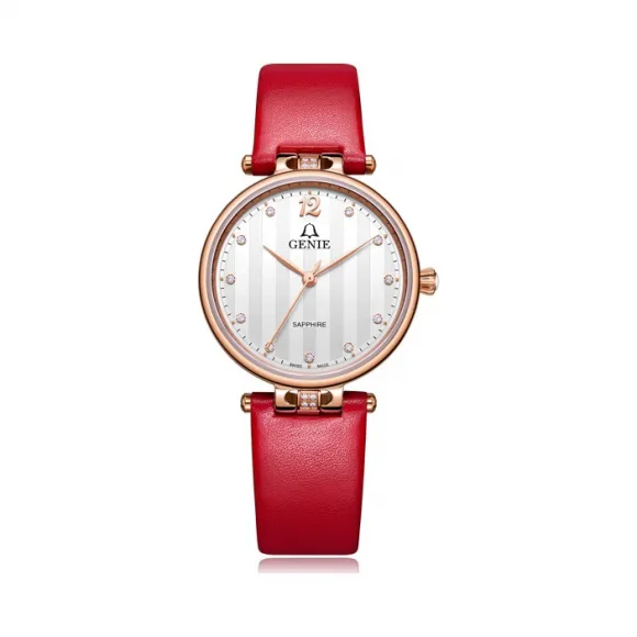 爵尼/Genie 贝拉公主系列 316L精钢 31mm 石英机芯 女表 GNQ-T2035L-LQRW
