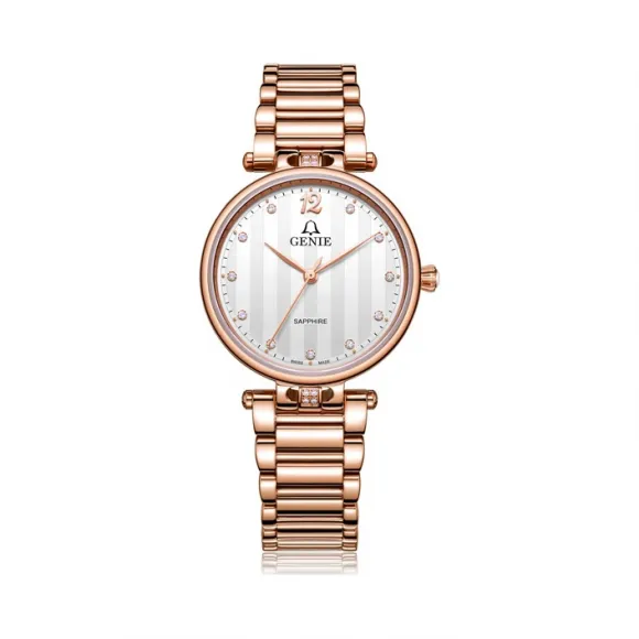 爵尼/Genie 贝拉公主系列 316L精钢 31mm 石英机芯 女表 GNQ-T2035L-QR