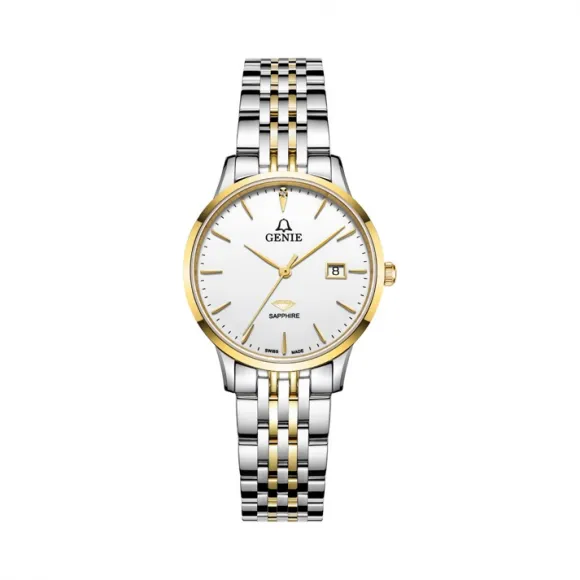 爵尼/Genie 费恩德系列 316L精钢 29mm 石英机芯 女表 GNQ-T2037L-DGW