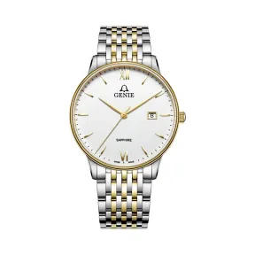 爵尼/Genie 塞贝娜系列 316L精钢 40mm 石英机芯 男表 GNQ-T2038M-GW