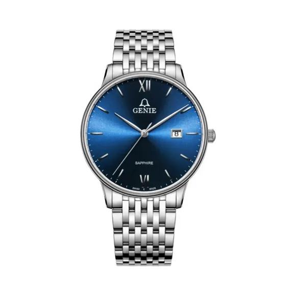 爵尼/Genie 塞贝娜系列 316L精钢 40mm 石英机芯 男表 GNQ-T2038M-WL