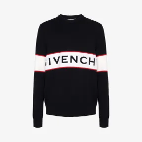 纪梵希/Givenchy 男士 对比饰带套衫 BM900G400M-001