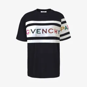 纪梵希/Givenchy 女士 PARIS刺绣超大T恤 BW706V3Z1X-004