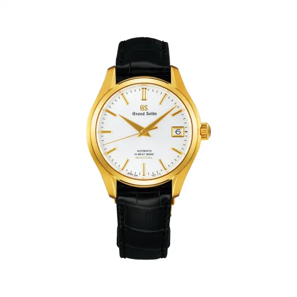 冠蓝狮/Grand-seiko  38MM 18K黄金村猪：18K黄金+蓝宝石玻璃  SBGH220