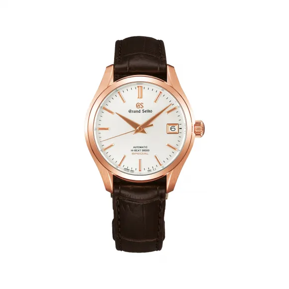 冠蓝狮/Grand-seiko  38MM 18K玫瑰金乡村猪：18K玫瑰金和蓝宝石玻璃  SBGH222