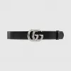 古驰/Gucci 双G带扣宽版腰带 400593-0YA0P-1000