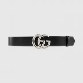 古驰/Gucci 双G带扣宽版腰带 400593-0YA0P-1000