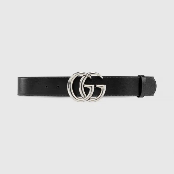 古驰/Gucci 双G带扣宽版腰带 400593-0YA0P-1000