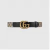 古驰/Gucci 双G带扣GG Supreme帆布腰带 400593-92TLT-9769
