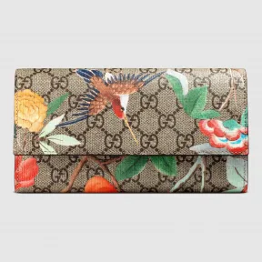 古驰/Gucci Gucci Tian印花长款皮夹 424892 K0L2G 8691
